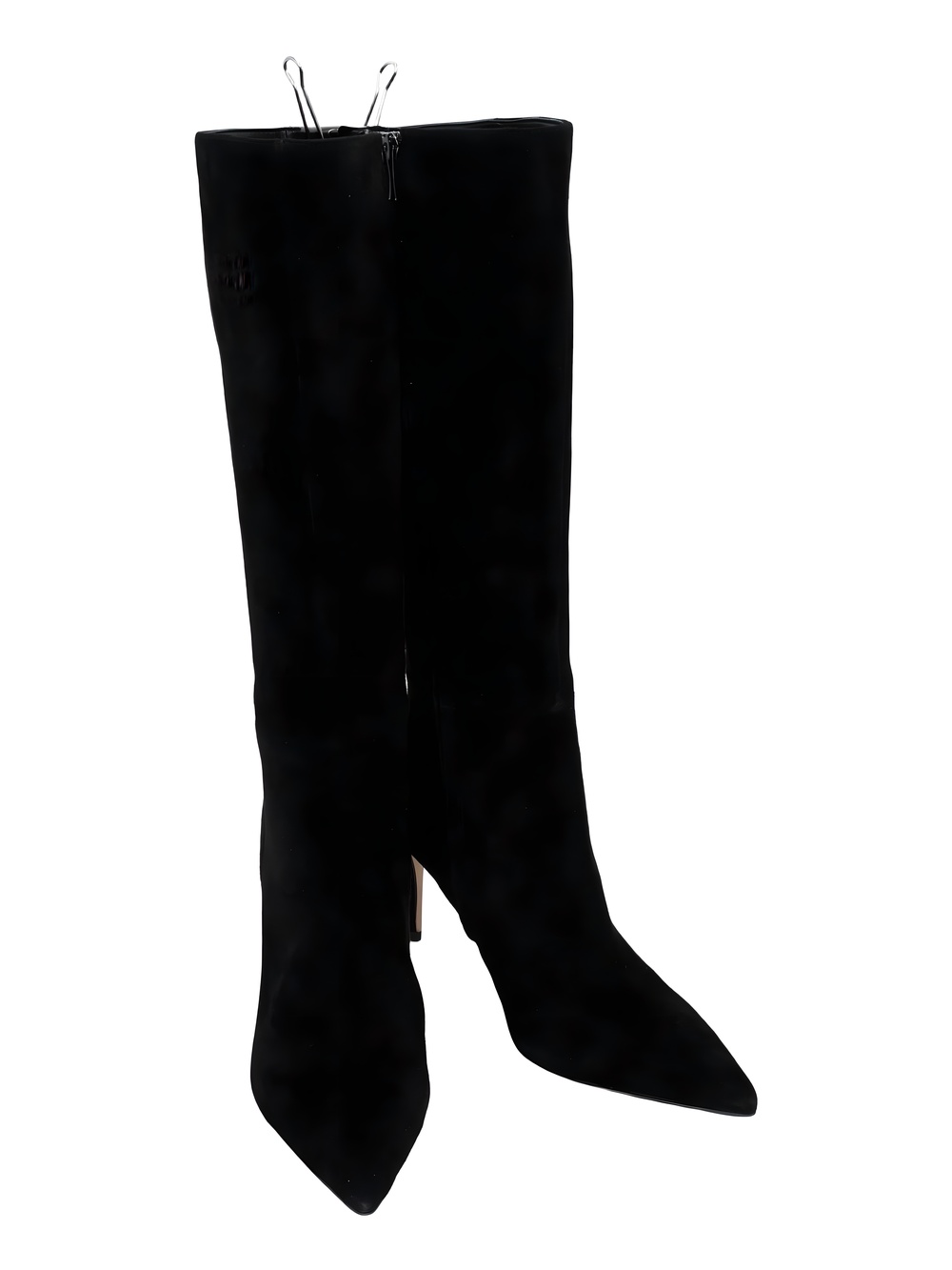 Nine West Womens Cook Black Suede Stiletto Knee High Boots Size 9.5M
